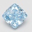 1.56 Ct. Fancy Vivid Blue Cushion Lab Grown Diamond