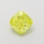 1.17 Ct. Fancy Intense  Yellow Cushion Lab Grown Diamond