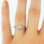 The Sybil Ring, smalltop view on a hand