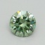 0.64 Ct. Fancy Vivid Green Round Lab Grown Diamond