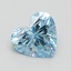 1.41 Ct. Fancy Intense Blue Heart Lab Grown Diamond