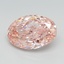 3.59 Ct. Fancy Vivid  Pink Oval Lab Grown Diamond