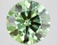 7.23 Ct. Fancy Vivid Green Round Lab Grown Diamond