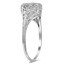 The Tabbatha Ring, smalltop view on a hand