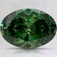 2.12 Ct. Fancy Vivid Pacific Green Oval Lab Grown Diamond
