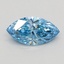 0.42 Ct. Fancy Vivid Blue Marquise Lab Grown Diamond