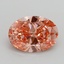 1.02 Ct. Fancy Intense Pink Oval Lab Grown Diamond