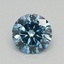 0.35 Ct. Fancy Vivid Blue Round Lab Grown Diamond