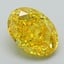 3.24 Ct. Fancy Vivid Yellow Oval Lab Grown Diamond