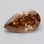 4.03 Ct. Light  Brown Pear Lab Grown Diamond
