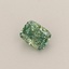 0.29 Ct. Fancy Vivid Green Cushion Lab Grown Diamond