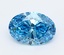 3.07 Ct. Fancy Vivid  Blue Oval Lab Grown Diamond