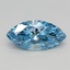 0.44 Ct. Fancy Vivid Blue Marquise Lab Grown Diamond