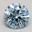 1.56 Ct. Fancy Blue Round Lab Grown Diamond