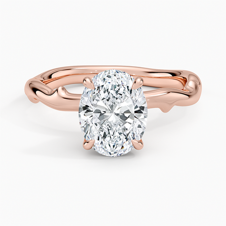 Rose and Thorn Solitaire Ring