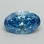 2.01 Ct. Fancy Vivid Blue Oval Lab Grown Diamond