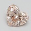 2.49 Ct. Fancy Intense Orange Pink Heart Lab Grown Diamond
