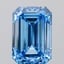 3.58 Ct. Fancy Vivid  Blue Emerald Lab Grown Diamond