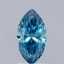 1.55 Ct. Fancy Vivid Blue Marquise Lab Grown Diamond