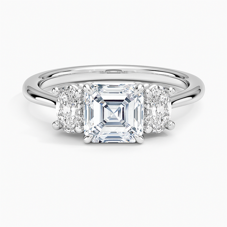 Oval-Cut Three Stone Diamond Ring