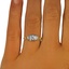 The Verna Ring, smalltop view on a hand