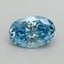 0.70 Ct. Fancy Vivid Blue Oval Lab Grown Diamond