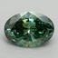 2.01 Ct. Fancy Vivid Pacific Green Oval Lab Grown Diamond