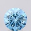 1.80 Ct. Fancy Vivid Blue Round Lab Grown Diamond