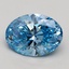 2.00 Ct. Fancy Vivid Blue Oval Lab Grown Diamond