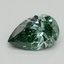 1.59 Ct. Fancy Vivid Green Pear Lab Grown Diamond