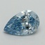 2.09 Ct. Fancy Vivid Blue Pear Lab Grown Diamond