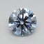 0.57 Ct. Fancy Vivid Blue Round Lab Grown Diamond