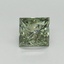 1.05 Ct. Fancy Vivid Green Princess Lab Grown Diamond