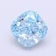 1.20 Ct. Fancy Vivid  Blue Cushion Lab Grown Diamond