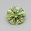 0.34 Ct. Fancy Vivid  Green Round Lab Grown Diamond