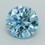 2.93 Ct. Fancy Vivid  Blue Round Lab Grown Diamond
