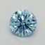 0.71 Ct. Fancy Vivid Blue Round Lab Grown Diamond