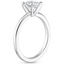 18K White Gold Four-Prong Comfort Fit 1.5mm Ring, smallside view
