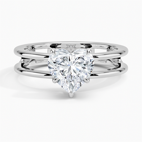 Double Band Engagement Ring - Aimee