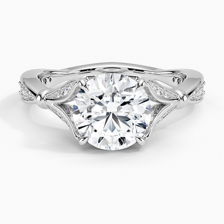 Platinum Zinnia Diamond Ring (1/3 ct. tw.)