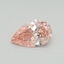 0.32 Ct. Fancy Vivid Pink Pear Lab Grown Diamond