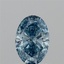 1.50 Ct. Fancy Vivid Blue Oval Lab Grown Diamond