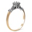 The Leni Ring, smalltop view on a hand