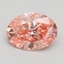 1.91 Ct. Fancy Intense Pink Oval Lab Grown Diamond