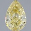 2.01 Ct. Fancy Intense Yellow Pear Lab Grown Diamond