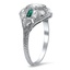 The Saigon Ring, smalltop view on a hand