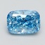 2.03 Ct. Fancy Vivid Blue Cushion Lab Grown Diamond