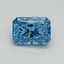 1.0 Ct. Fancy Vivid Malibu Blue Radiant Lab Grown Diamond