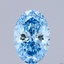 10.10 Ct. Fancy Blue Oval Lab Grown Diamond