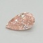 0.52 Ct. Fancy Intense Pink Pear Lab Grown Diamond